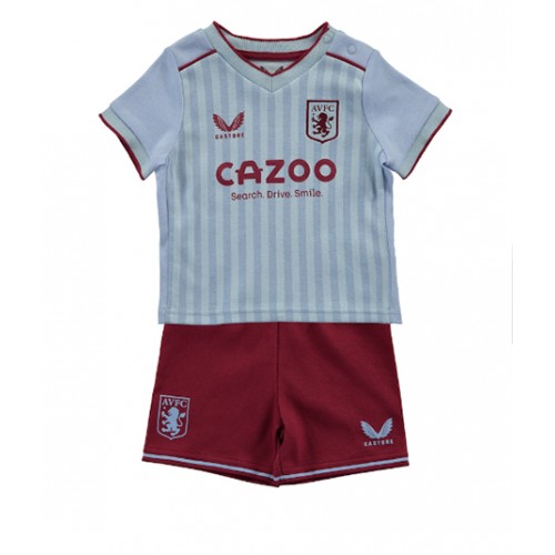 Aston Villa Bortedraktsett Barn 2022-23 Kortermet (+ Korte bukser) Aston Villa Bortedraktsett Barn 2022-23 Kortermet (+ Korte bukser)